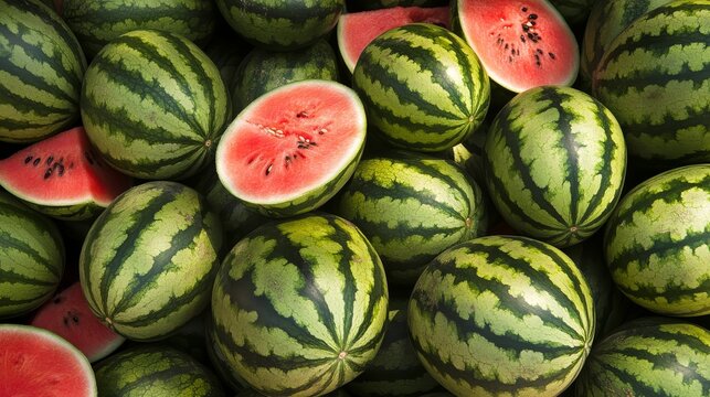Watermelon, a popular summer fruit, is known for its sweet taste.