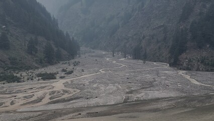 The road to Gangotri, Uttarakhand, India, Himalaya mountains