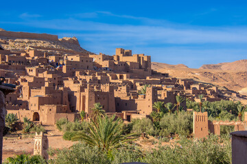 Obraz premium View of the famous fortress of Ait Ben Haddou in Morocco