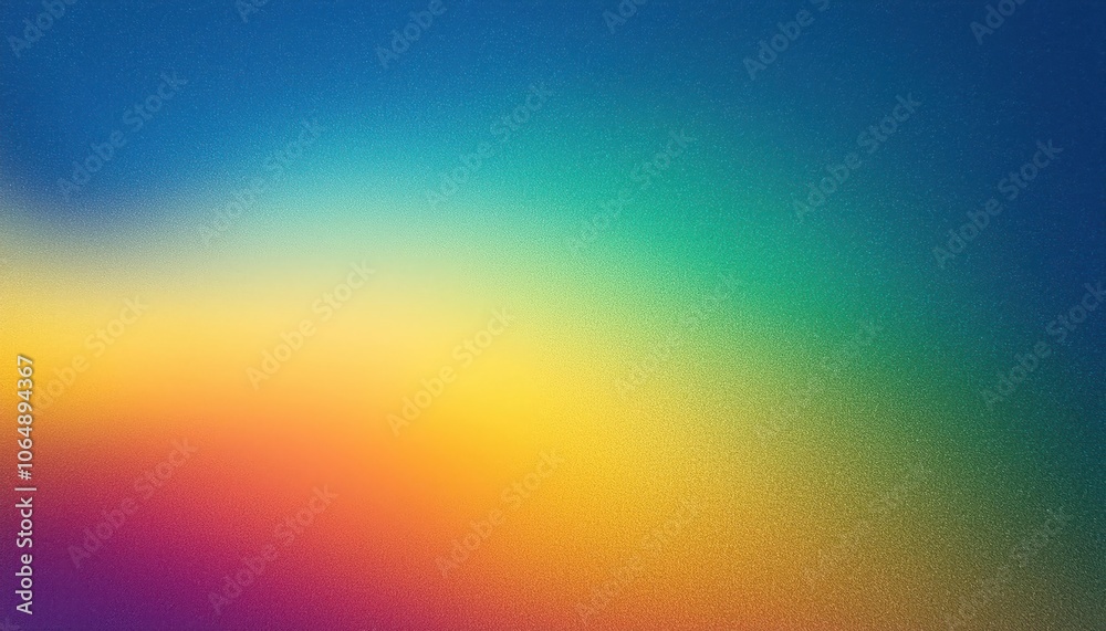 Aufkleber Vibrant Gradient Abstract Background in Smooth Mesh Pattern with Multicolored Spectrum from Cool Blues to Warm Yellows, Perfect for Web Design, Advertising, or Digital Presentation
