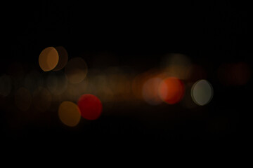 blurred background of the bokeh of the night city