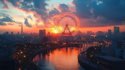 Obraz premium fireworks happy new year