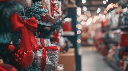 Obraz premium A close-up of discounted items on display for Black Friday, emphasizing the thrill of finding bargains during the holiday shopping season.