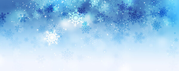 winter snow bright magic banner