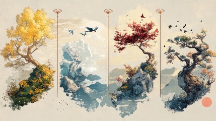 Four Seasons Landscape