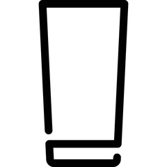 Flat illustration on a theme water glass