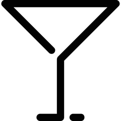 Flat illustration on a theme cocktail glass
