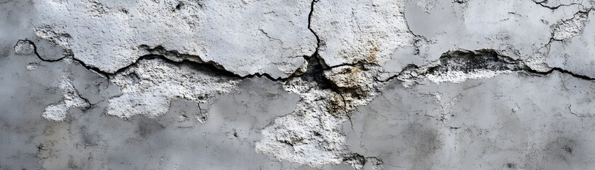 Cracked and Weathered Concrete Wall Texture
