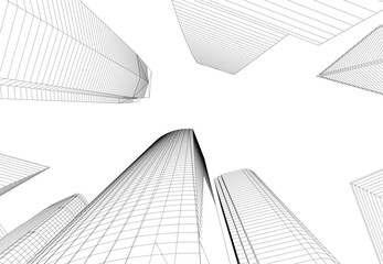 architecture 3d vector