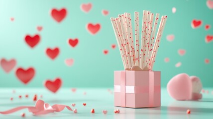 Pepero day with Chocolate Biscuit Sticks set,Pocky straw stick set,Couple Lovely day,Pepero Day Love Event,romantic event banner illustration,November 11th concept,valentine day.