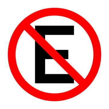 No Parking. Traffic sign used in Brazil. Proibido Estacionar Portuguese sign. Vector illustration 