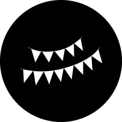 Happy birthday single vector icon