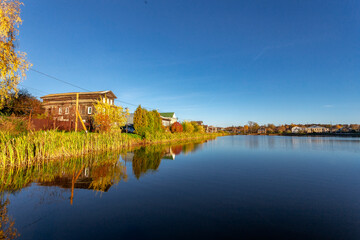 Bogorodsk, Nizhny Novgorod region, Russia, Street view of an ancient provincial Russian city on the...