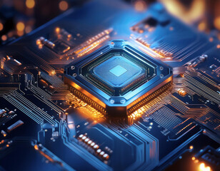 Fototapeta premium Close-Up of Tech Innovations