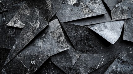 A collection of black triangles on a background