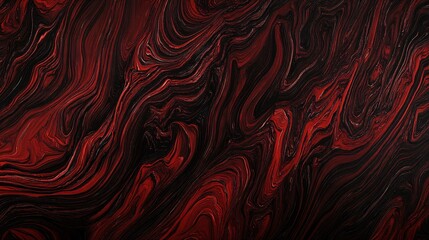 Abstract Red and Black Swirls
