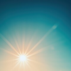Obraz premium Sunbeams in the sky