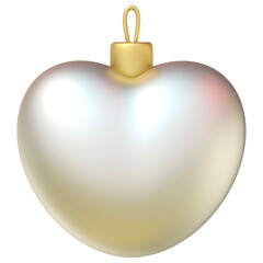 Obraz premium 3d decorated heart ball