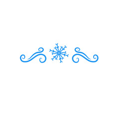 Obraz premium snowflake divider 