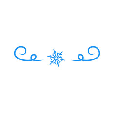 snowflake divider 