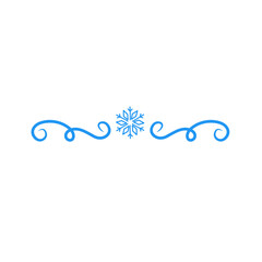snowflake divider 
