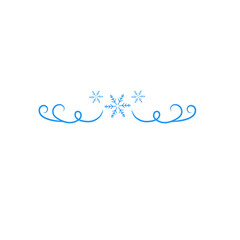 snowflake divider 