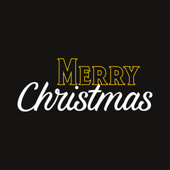 Merry Christmas Calligraphy text 006