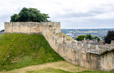 Lincoln Castle Wall Surrounds The Grounds Of The Castle And Prison
