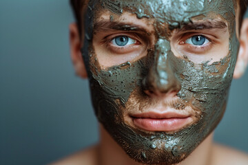 Fototapeta premium Facial massage natural skin care spa facial massage in luxurious beauty salon generative ai