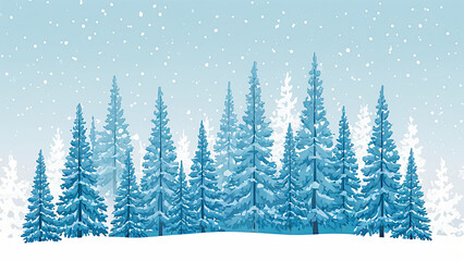 Obraz premium winter landscape with trees