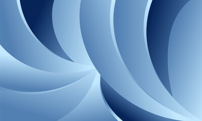 Abstract Blue Curved Shapes Design