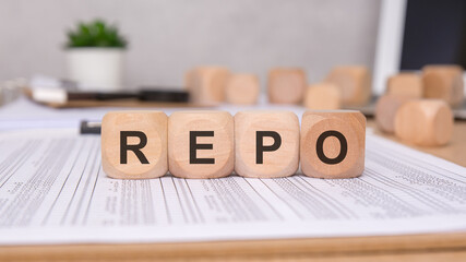 Wooden Blocks Spelling Repository on Various Financial Documents and Related Topics