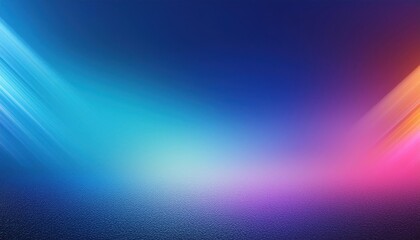 Fototapeta premium Blurred Blue Gradient Background with Noise Grain Texture