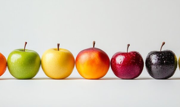 Assortiment de fruit sur fond blance