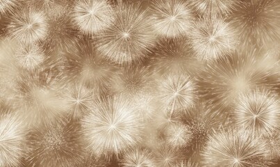 Background of light brown Fireworks. Festive Template for New Year's Eve and Celebrations
