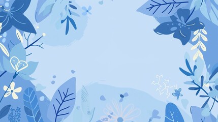 Fototapeta premium The Allure of a Blue Background: A Symphony of Serenity and Wonder,the blue background is a canvas of endless possibilities.
