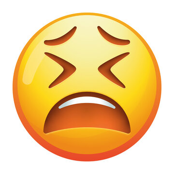 A tired emoji face with drooping eyes and a slight frown, expressing fatigue and weariness in gentle yellow tones.