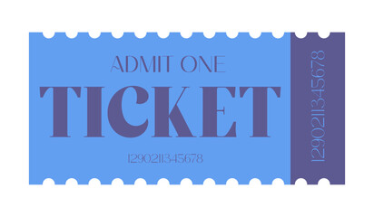 Ticket, admit one ticket