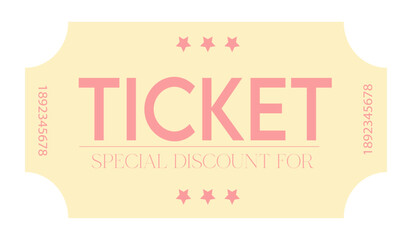 Ticket, admit one ticket