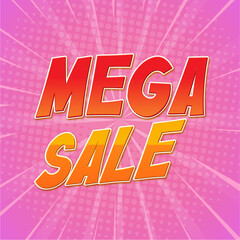 Mega sale banner