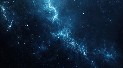 Fototapeta premium Milky Way captured in the deep sky presents an extravagant galaxy filled with millions of stars. This deep space concept highlights a rich environment within the Universe. Ample copy space available.