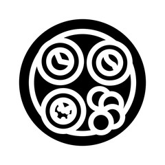 sushi raw foodist glyph icon vector. sushi raw foodist sign. isolated symbol illustration