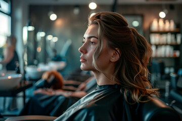 woman at the hairdresser