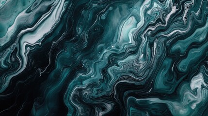 Obraz premium Abstract liquid marbling paint background offers a unique marble overview, perfect for silk texture applications in product backdrops or web design. Photo style copy space included.