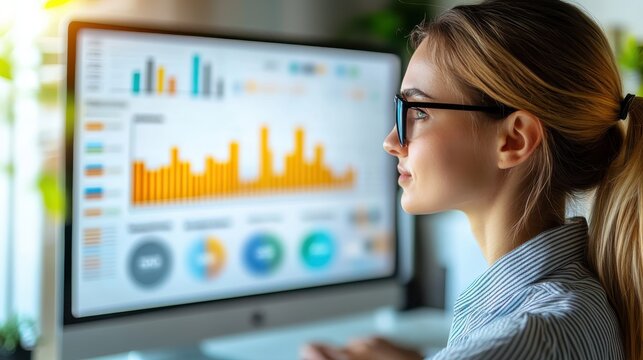 A digital marketer staring blankly at social media analytics