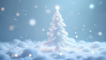 Fototapeta premium Holographic Christmas Card 2024
