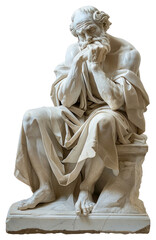 Obraz premium PNG Baroque Philosopher statue sculpture person human.