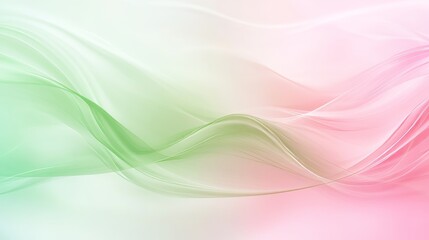 Fototapeta premium A green and pink wave with a white background