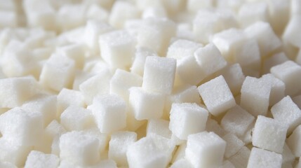 a background of white sugur cubes, AI Generative