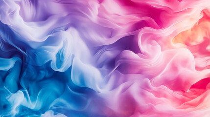 Obraz premium Colorful abstract swirling patterns of pink, purple, and blue create a dreamy effect in a soft, flowing design